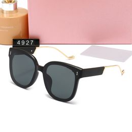 Hot Designer sunglasses for women Colour splicing Polaroid Lens Beach Leisure womens sunglasses Goggle Senior Eyewear glass Frame Vintage Sun Glasses With Gift Box