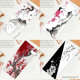 Mouse Pads Wrist Style Cherry Blossom Sakura Mouse Pad Gaming Large New Mousepad Mouse Mat keyboard pad Computer Mouse Mat R230711