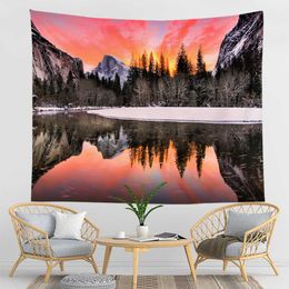 Tapestries Home decor tapestry natural landscape sea mountain travel beach room decorative wall rug holiday wall tapestry 230x180cm
