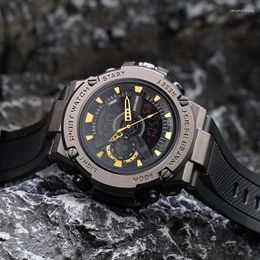 Wristwatches Multifunctional Sports Watch Men's Intelligent Waterproof Student Dual Display Glow Large Dial Tide Wristwatch