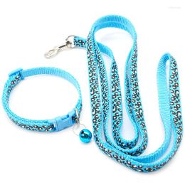 Dog Collars 1pcs Lovely Leash And Collar Set 1.2M For Puppy Cat Traction Rope Harness Durable Walking Pet Supplies Anti-lost