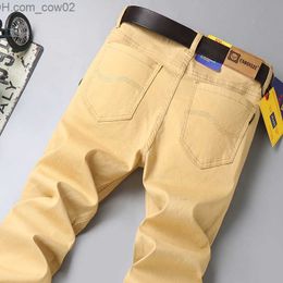 Men's Jeans Fashion business leisure straight red black Khaki white Denim pants street clothes classic high-quality hot selling ultra-thin suitable Z230713