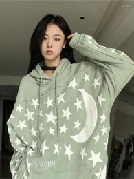 Women's Hoodies Sweater Cotton Retro Star Moon Men And Women With The Same Style Loose Ins Lazy Slimming Niche Top Design