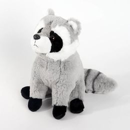 Plush Dolls 30cm Reallife Raccoon Toy Lovely Cute Soft Stuffed Animals Pillow For Kids Baby Gifts 230711