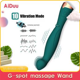 Vibrators 10 Frequency AV Stick Vibrator Clit G Spot Massager USB Charging Finger Vagina Stimulate Female Masturbator Sex Toy for Women 230710