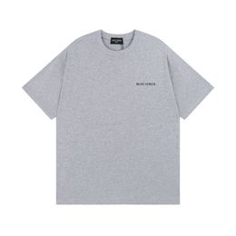BLCG LENCIA 2023 Summer New 250g 100% Cotton Fabric T-shirt Men High Quality Print Colour Drop Sleeve Loose Tshirts Oversize Tops 2023214