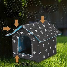 Cat Kennel Dog Kennel Outdoor Waterproof Pet Kennel Mat Cage Removable And Washable Cat House