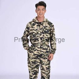 Others Apparel Dust Proof Work Overalls Camouflage Hooded Working Coveralls painter household Jumpsuit Auto Repair Worker Uniforms Warehouse x0711