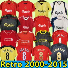 McMANAMAN Soccer Jerseys Retro top thai quality Gerrard TORRES DALGLISH Football Shirts FOWLER Barnes Rush 09 10 11 12 14 15 2001 2002 2004 2 005 2011 2012 2015 01 02 04 05