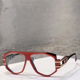 Gold Red Vintage Glasses Eyeglasses Frame 163 Men Full Rim Glasses Frames Hip Hop Eyewear with Box