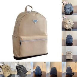 Дизайнер p сумки большой емкость нейлоновый рюкзак роскошный водонепроницаемый нейлон ежедневный коллокация личности Unisex College Backback