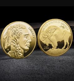 Arts and Crafts Commemorative coin Gold plated coin commemorative medal