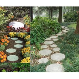 Other Garden Buildings DIY Plastic Mold Path Pavement Model Concrete Stepping Stone Cement Brick Maker JAN88 230710