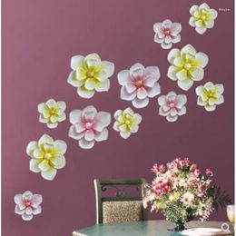 Wall Stickers European And American Style Home Decoration Flowers Hangings Gardenia Crafts