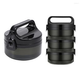 Dinnerware Sets Stainless Steel Heat Preservation Lunch For CASE Bento Box Portable Thermal Container School Office Camping