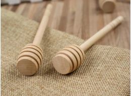 15 cm Top Stirrer Wooden Honey Spoon Stick for Honey Jar Long Handle Mixing Stick Honey Dipper Party Supply