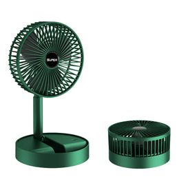 Electric Fans USB Rechargeable Fan Office Household Foldable Telescopic Fan Low Noise High Battery Life Standby Mini Electric Air Cooling Fan