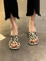 Sandals Female Outer Wear 2023 Summer Net Red Fairy Style Fashion All-match Fish Mouth Non-slip Slope With Flip-flops