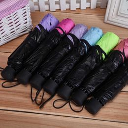 Umbrellas Lady Magic Flowers Umbrella Travel Parasol Folding Rain Windproof Umbrella Folding Anti-UV Sun/Rain Umbrella