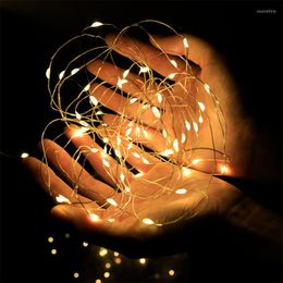 Strings Battery Powered 5M Party Decorations 10pcs LED Wedding Lamp Fairy For Home Decor String Light DIY Christmas Tree