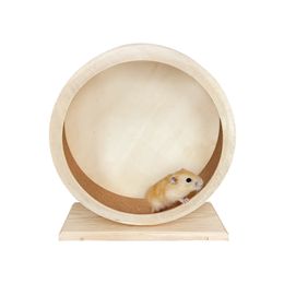 Small Animal Supplies Hamster Wheel Wooden Silent Spinner Non Slip Run Disc Hedgehogs Pets Exercise Accessories Toy 230710