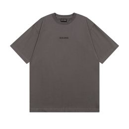 BLCG LENCIA 2023 Summer New 250g 100% Cotton Fabric T-shirt Men High Quality Print Colour Drop Sleeve Loose Tshirts Oversize Tops 2023268