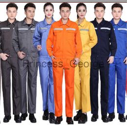 Others Apparel Working Clothing Workwear Clothes Men Women Long Sleeves Workmen Uniform Car Workshop Working Suit Mechanical Repairmen Coverall x0711