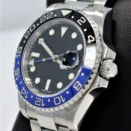 Luxury BP Factory 3186 Automatic Movement GMT 116710 Black/Blue Ceramic Bezel Men's Watch Watches SAPPHIRE CRYSTAL Original Box