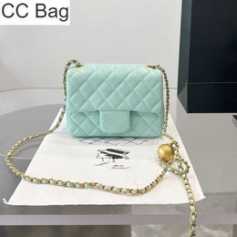 10A CC Bag 17CM Mini Crush Ball Flap Bag Square Candy Nine Colours Classic Quilted Plaid Chain Shoulder Strap Gold Metal Hardware Crossbody Designer