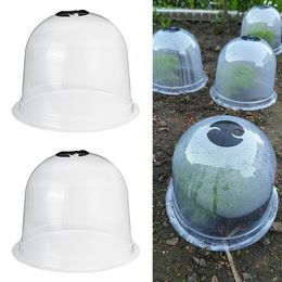 Other Garden Tools 6 12PCS Reuseable Plastic Greenhouse Plant Bell Cover Seeds Germination Frost Guard Freeze Protection Dome 230710