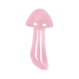 Mushroom-Shape Rose Quartz Gua Sha Scraping Massage Tool Beauty Natural Jade Stone Guasha Board for Eye Massager Spa Relaxing Meditation