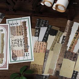 Sheets Sticky Note Chinese Style Handwritten Famous Paintings Message Paper