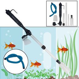 Cleaning Tools Waste Remover Filters Aquarium Fish Tank Pipe Vacuum Suction Filter Battery Operated Water Change Pump Gravel Cleaner Tool 230711