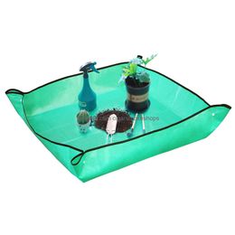 Other Garden Supplies Pe Plant Repotting Mat Foldable Waterproof Transplanting Gardening Pad For Indoor Succent Portable Tray Kdjk23 Dhub9