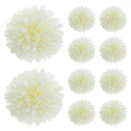 Decorative Flowers 50 Pcs Artificial Flower Wedding Embellishment Party Supplies White Home Decor Fake Adornment Hydrangea Vase