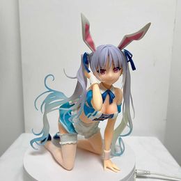 Action Toy Figures 24cm BINDing Aqua Blue Anime Figure Action Figure Figurine Bunny Girl Model Doll Toy