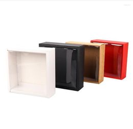 Gift Wrap 10pcs Transparent PVC Cover Paper Box Wedding Favor Boxes Chritmas Party Supply Accessories Packaging
