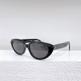 Black Cat Eye Sunglasses 40220 Grey Smoke Lens Women Glasses Summer Sunnies gafas de sol Designers Sunglasses Shades Occhiali da sole UV400 Eyewear