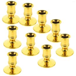 Candle Holders 20 PCS Electronic Base Holder Plastic Taper Candleholders Indoor Nice Stick Stand
