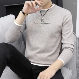 Men's Sweaters Men 2023 Autumen Spring Style Thick Warm Sweater Youth O-neck Autumn Cotton Knit Pullovers Z03