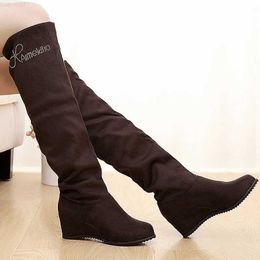 Boots Women Boots 2022 Autumn Winter Ladies Fashion Flat Bottom Boots Shoes Over The Knee Thigh High Long Boots L230711