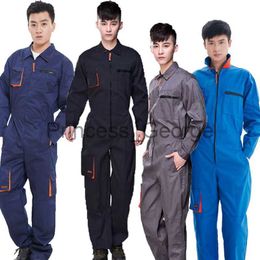 Others Apparel Work Overalls Uniforms Men's Jumpsuit Working Coverall Welding Suit working suit for men overalls man work overalls men workwear x0711