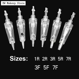 Tattoo Needles Bayonet port Cartridges Needles Sterilised 1R 3R Permanent Makeup Machine Needles For PMU Tattoo Eyebrow Liner Lips Supplies 230711