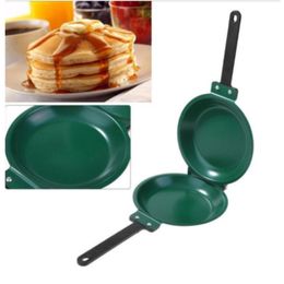 Pans Double Sided Pancake Pan Frying Pot Nonstick Cookware for Kitchen Omelette Steak Ham Stove Utensils Cooking 230711