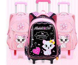 Backpacks Children's school backpack on wheels Children's school rolling backpack Children's wheel backpack 230711