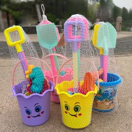 Sand Play Water Fun 9Pcs/Set Summer Beach Toys Kids Sand Molde Tools Set Sand Beach Water Set Toys Spade Shovel Rake For Kids Fun Shovel Moulds Toys 230712