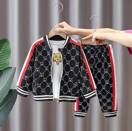 Tracksuits for Bebe Boys Toddler Casual Sets Baby Clothes Spring Autumn born Fashion Cotton Coats+tops+pants 3pcs