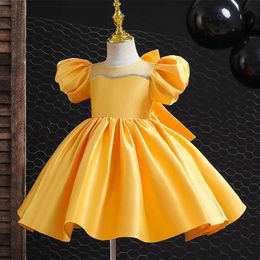 Girl's Dresses Baby Girls Princess Dress Toddler Kids Easter Costume Puff Sleeve Evening Party Gown Teens Children 2022 New Year Clothes 1-10YHKD230712