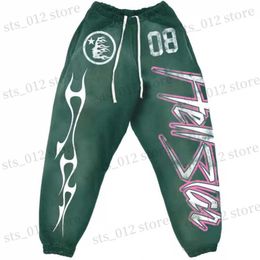 Men's Pants Men's Women's Hellstar Sweatpants Digital Flame Letter HELLSTAR Print High Quality Bunched Foot Casual Pants T230712