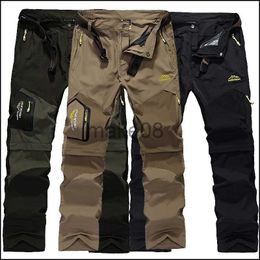 Men's Pants Spring Summer Men Trousers Fashion Quickdrying Outdoors Sport Detachable Pants Men Casual Pants Hiking Climbing Cargo Pants J230712